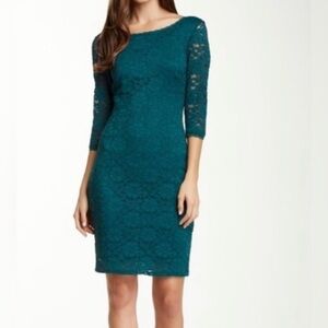 Laundry by Shelli Segal Lace Sheath Dress - Size 4